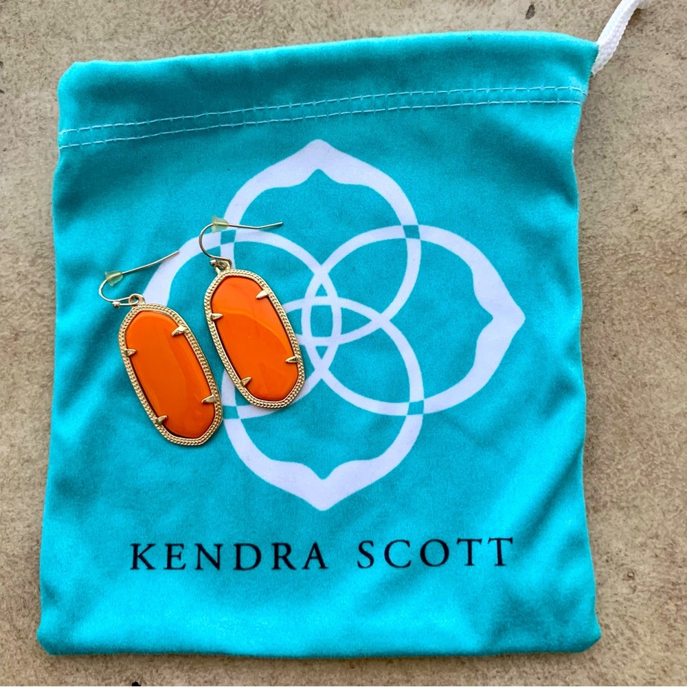 Kendra Scott Orange Earrings